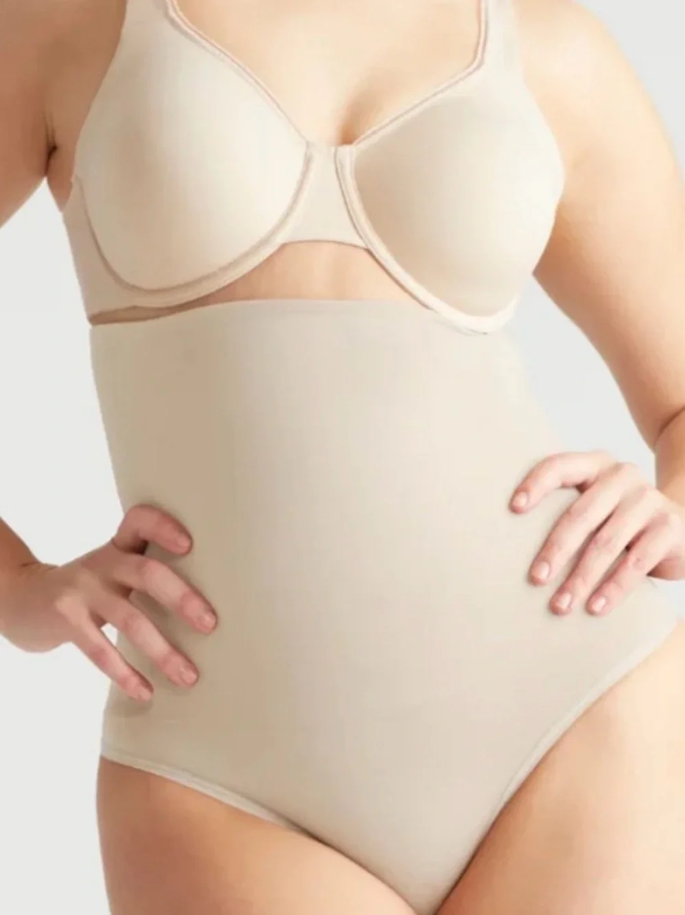 Yummie Brill High Waist Thong NWT Small Nude Shapewear Slimming - Picture 1 of 8